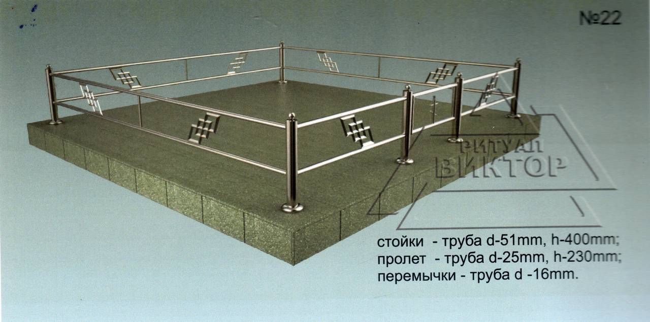 Фото оградки из профтрубы